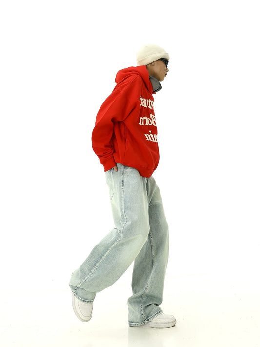 RT No. 10265 LIGHT BLUE BAGGY STRAIGHT JEANS