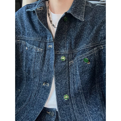 RT No. 9822 DARK BLUE DENIM JK & PANTS