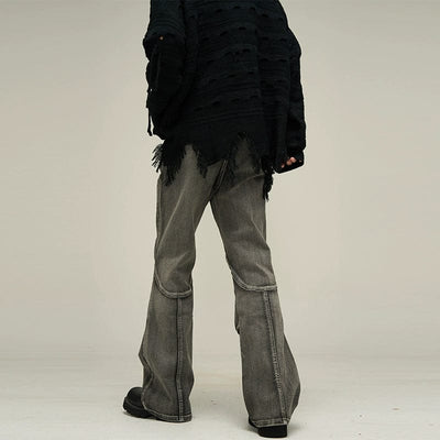 RT No. 10207 GRAY RECONSTRUCTED DENIM JEANS
