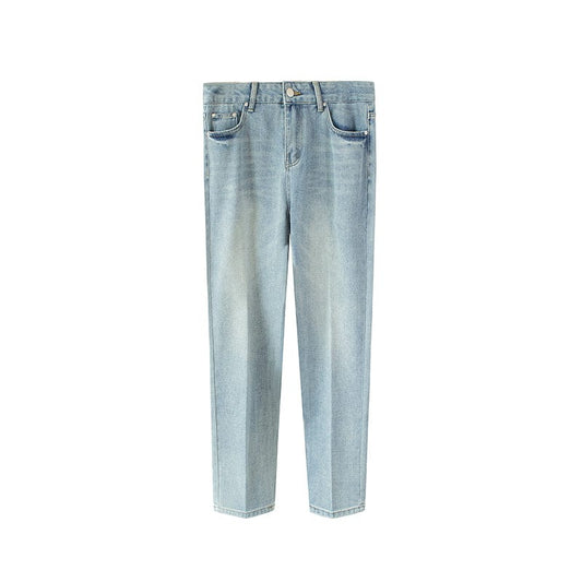 RT No. 9043 BLUE SLIM STRAIGHT DENIM JEANS