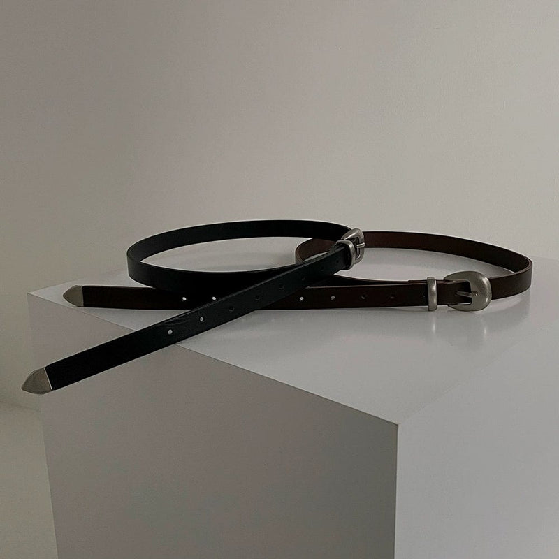 SILVER BUCKLE BELT