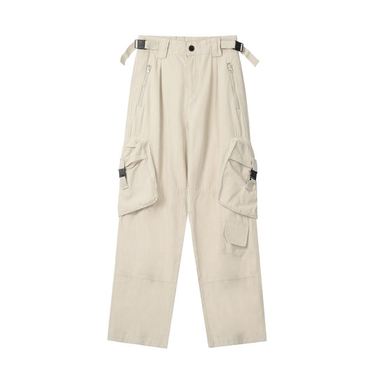 RTK (W) No. 2070 MULTI-POCKET WIDE STRAIGHT CARGO PANTS