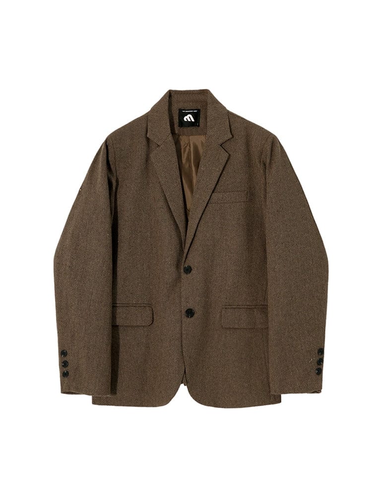 RT No. 10397 BROWN WOOLEN BLAZER