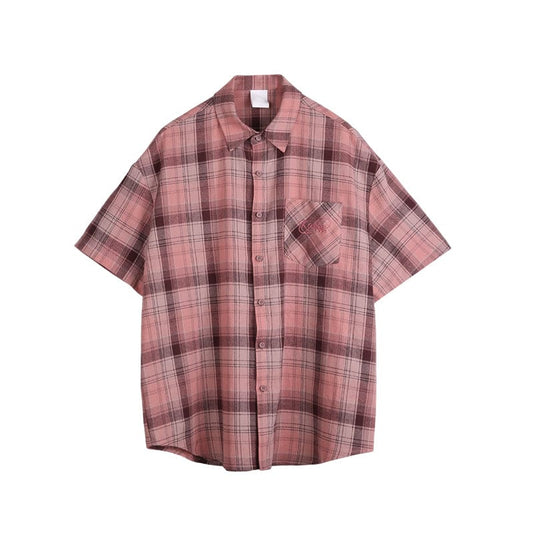 RTK (W) No. 3242 PINK PLAID SHIRT