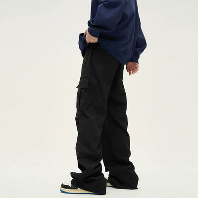 RT No. 10118 WIDE STRAIGHT CARGO PANTS