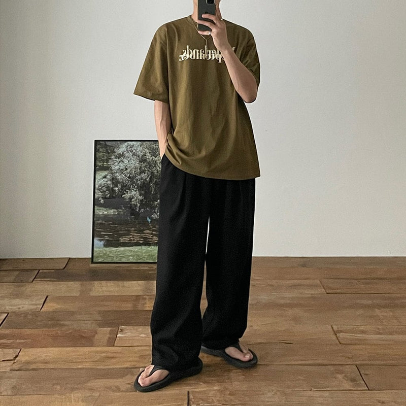 RT No. 9233 WIDE STRAIGHT SWEATPANTS