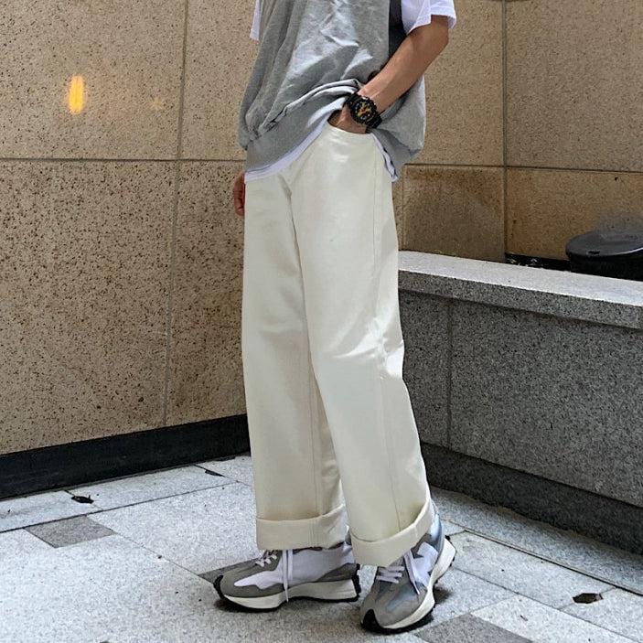 RT No. 4476 CASUAL WIDE RETRO STYLED PANTS