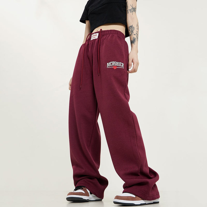 RTK (W) No. 1038 STRAIGHT DRAPE SWEATPANTS