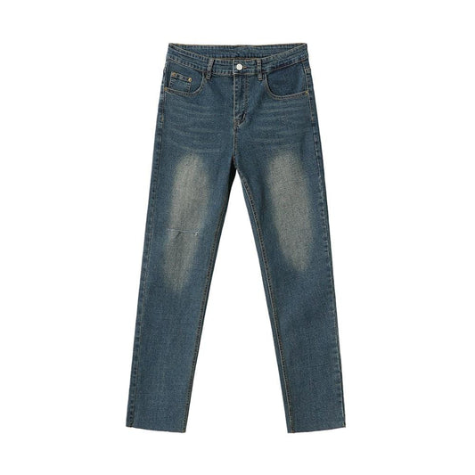 RT No. 6566 DARK BLUE CROPPED DENIM JEANS