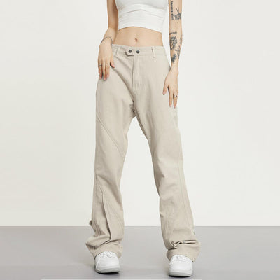 RTK (W) No. 1397 RECONSTRUCTED STRAIGHT CASUAL PANTS