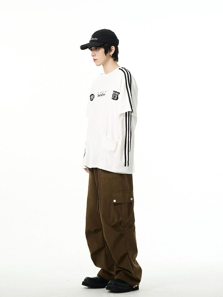 RT No. 10838 WIDE STRAIGHT CARGO PANTS