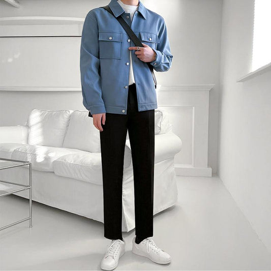 RT No. 2561 BLUE BUTTON COLLAR JK