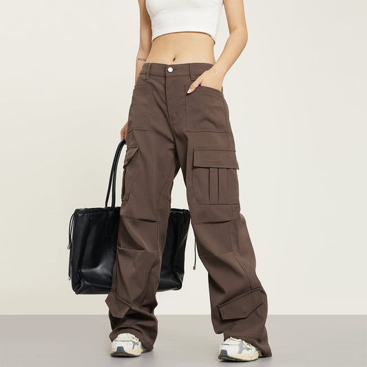 RTK (W) No. 1382 MULTI-POCKET WIDE STRAIGHT CARGO PANTS