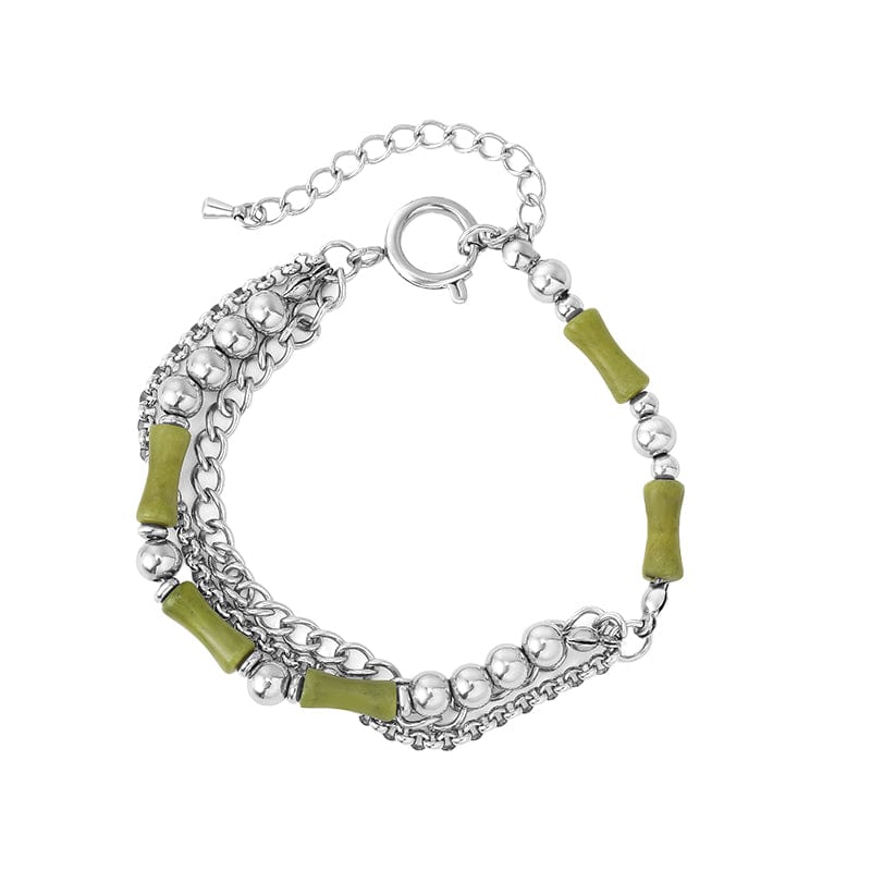 DOUBLE LAYER BAMBOO CHAIN BRACELET