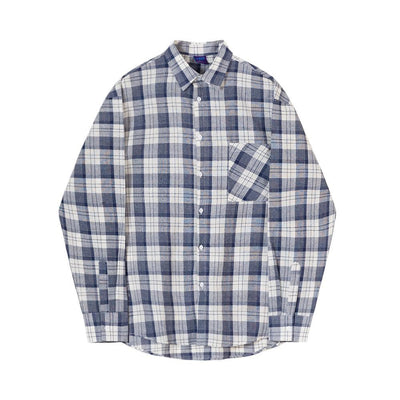 RT No. 4213 BLUE PLAID COLLAR SHIRT