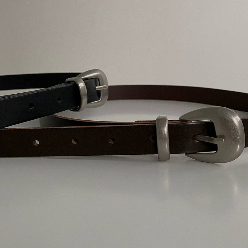 SILVER BUCKLE BELT