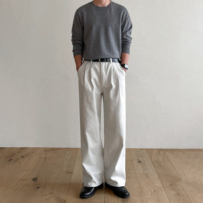 RT No. 9371 OFF WHITE STRAIGHT PANTS