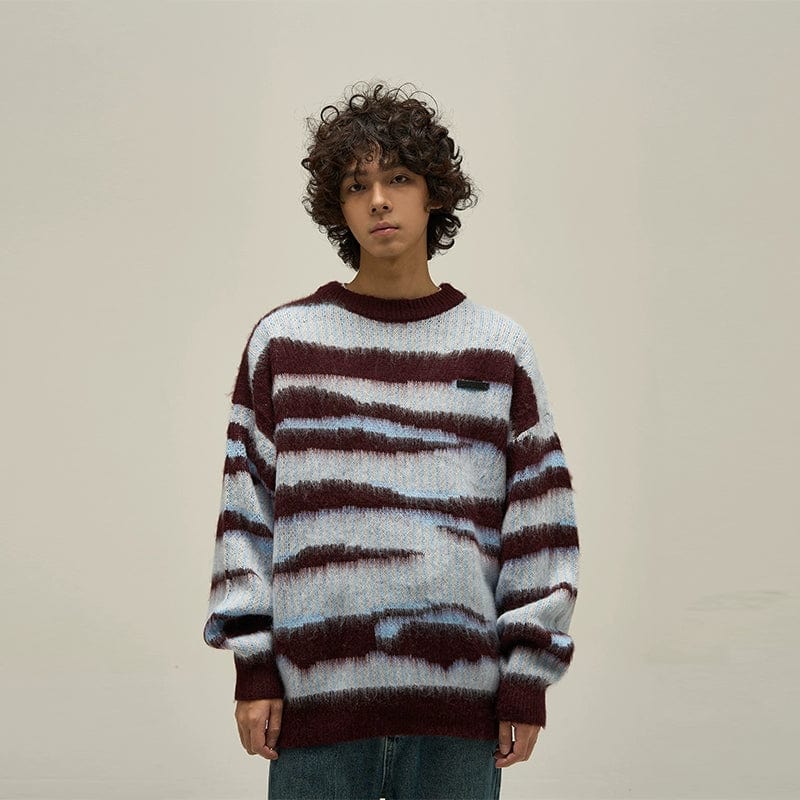 RT No. 10068 KNIT COLOR PATTERN SWEATER