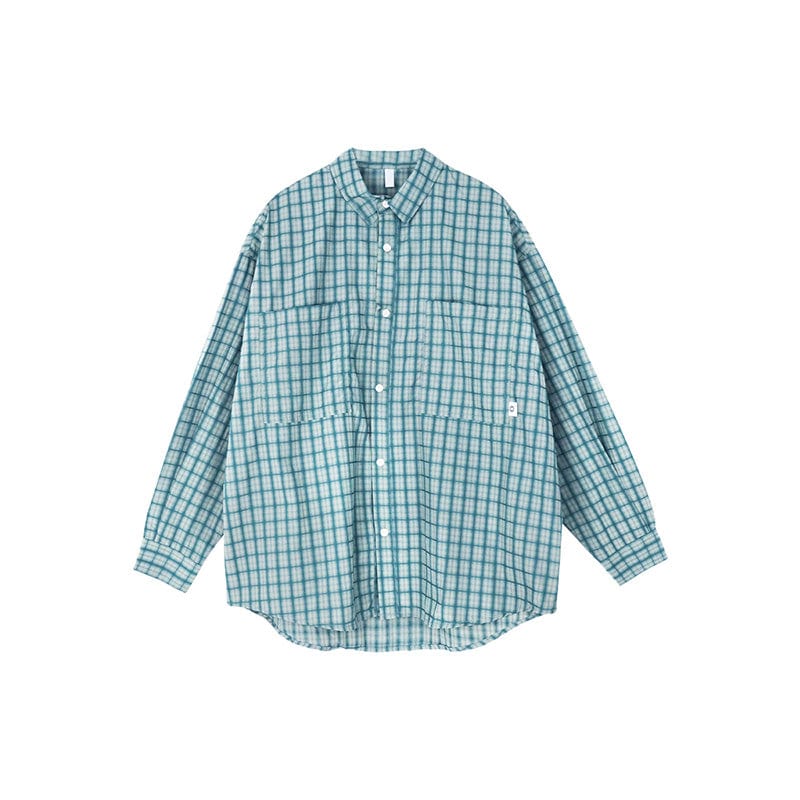 RT No. 9095 GREEN PLAID SHIRT