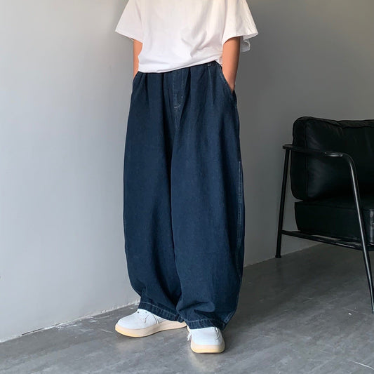 RT No. 9607 NAVY BLUE BAGGY PANTS