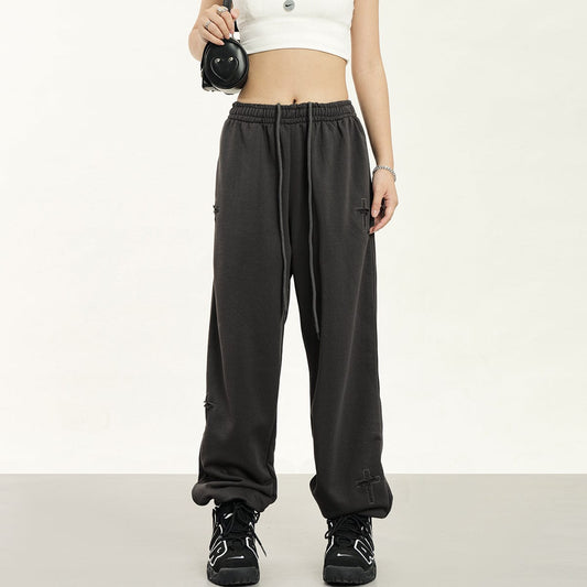 RTK (W) No. 1811 DRAWSTRING CROSS SWEATPANTS