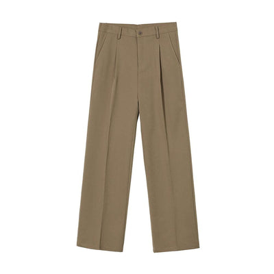 RT No. 6211 CASUAL WIDE STRAIGHT DRAPE PANTS