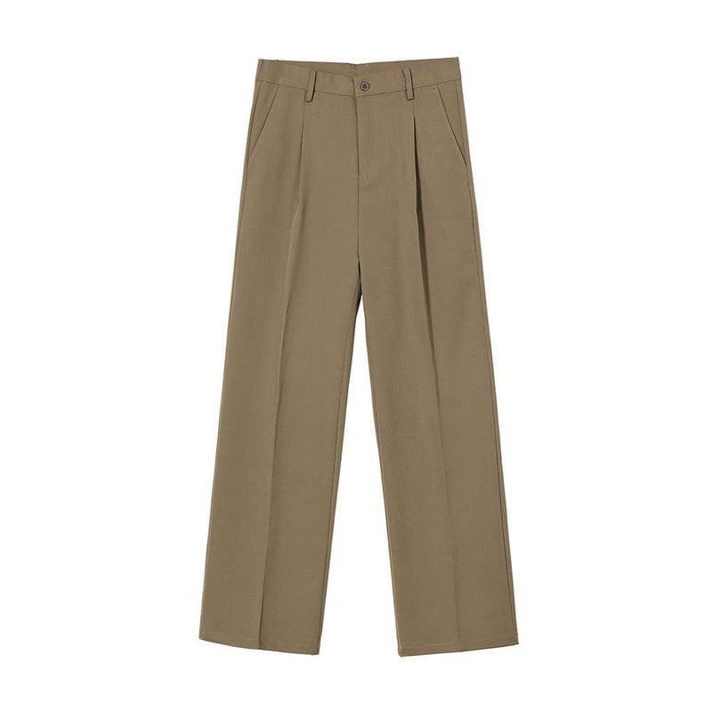 RT No. 6211 CASUAL WIDE STRAIGHT DRAPE PANTS