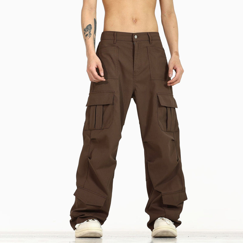 RT No. 9720 CARGO STRAIGHT WIDE PANTS