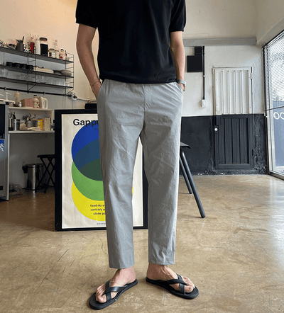 RT No. 7073 LINEN CASUAL STRAIGHT PANTS